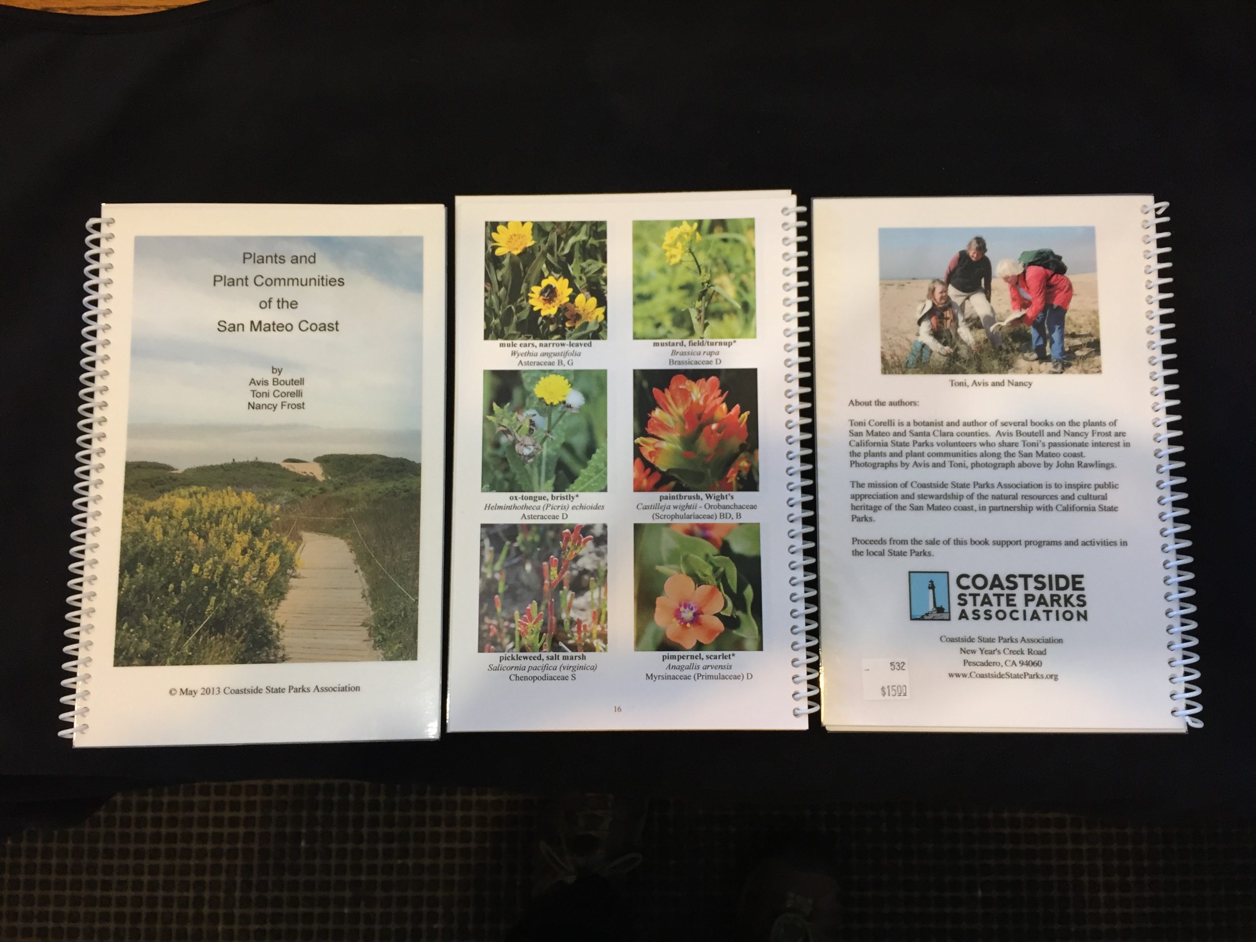 A self-published reference book of the most common plants found on the San Mateo County Coast (Photo: CSPA archive)