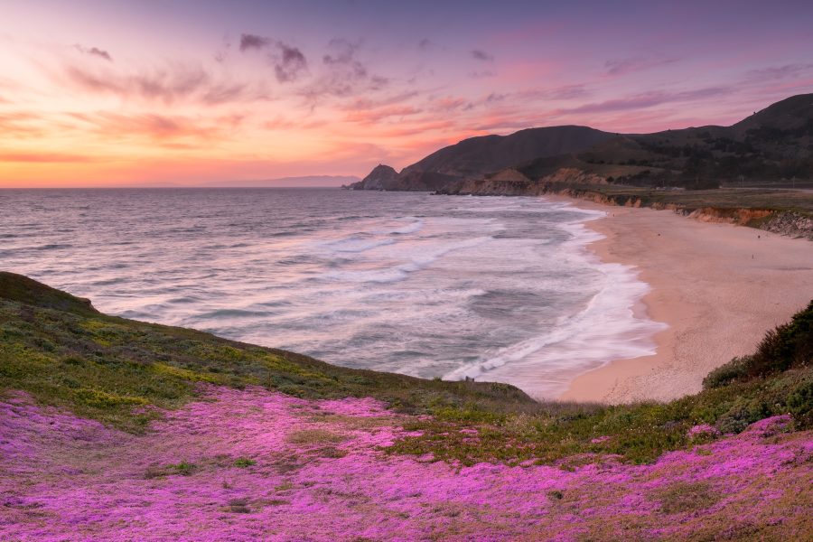 Montara Beach at sunset