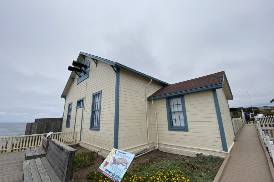 Restored Pigeon Point Fog Signal Building.