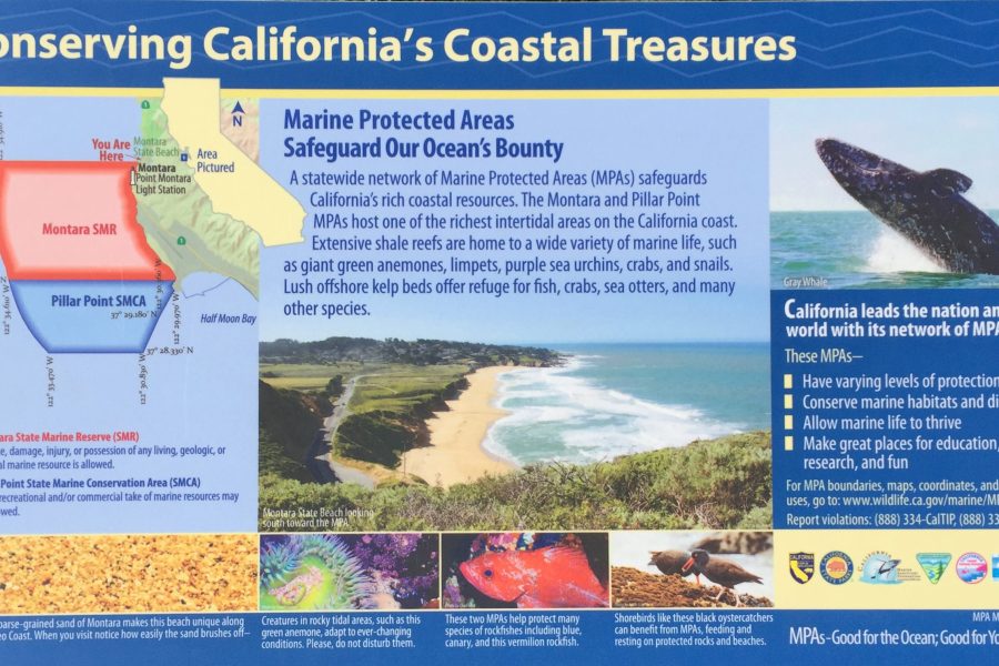 Marine Protected Area interpretive sign