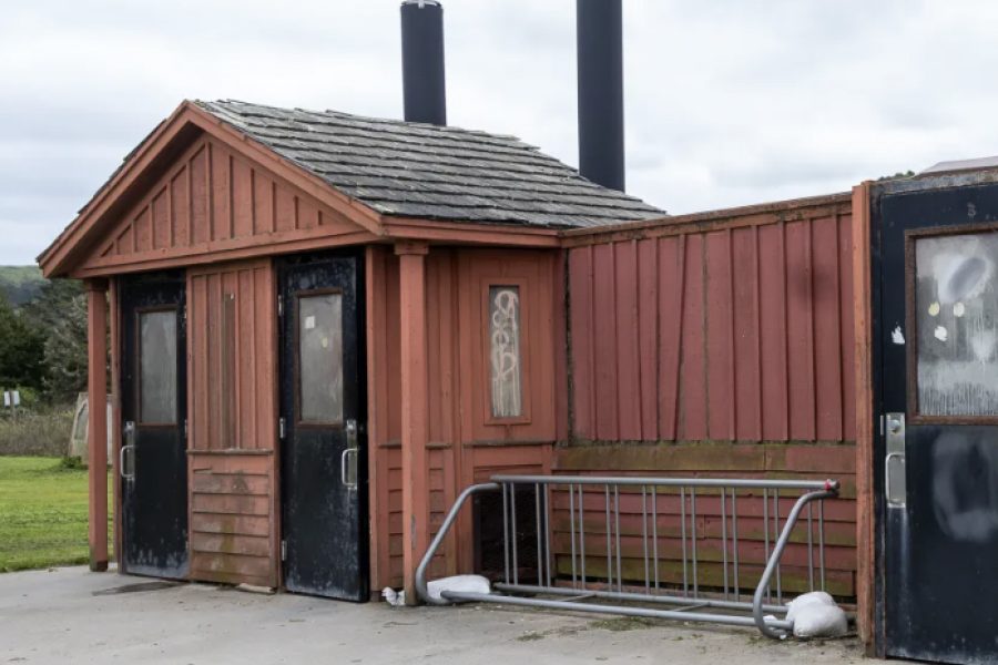 Example of one of the old restrooms
